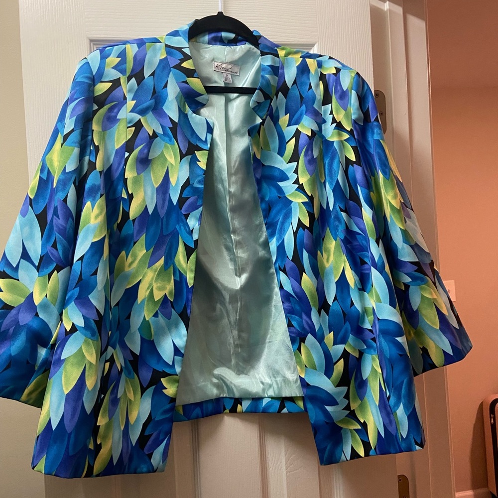 Kim Rogers Multicolor Floral Blazer